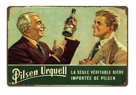 plechová cedule Pilsner Urquell č. 18 (dobová reklama)