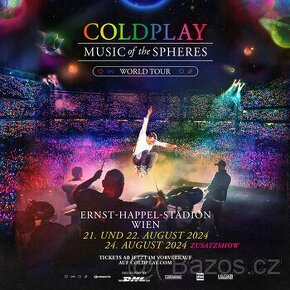 Coldplay Vídeň 21.8 a 22.8.