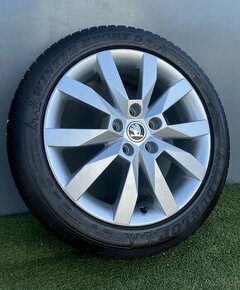 Originální Alu kola 5x112 Škoda Octavia 3,III 205/50/17