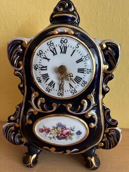 Porcelánové hodiny České Baroko