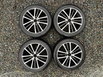 Alu kola na VW golf 6 R17 5x112 pneu 225/45/17
