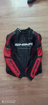 Bunda na motorku Shima STR 2.0 černo-červená