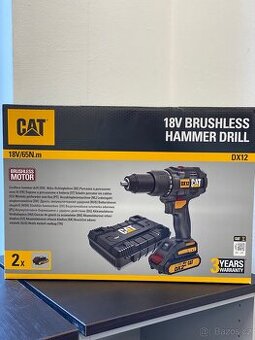 Zcela Nová aku vrtačka CAT Caterpillar DX12 + 2x aku