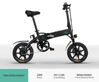 Skládací elektrický moped Bike FIIDO D1