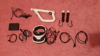 PSVR + 2x Move Controller + Aim Controller + Kamera + HDMI