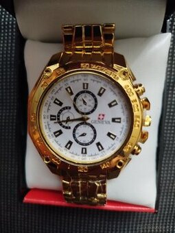 Pánské hodinky zn.Geneva,stainless steel back,nové