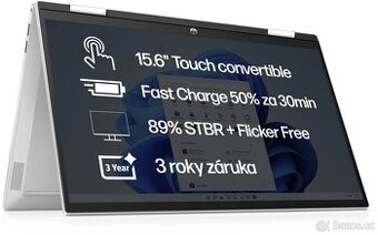 HP Pavilion x360 15-er1912nc Natural Silver  v záruce