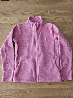 Fleecová dívčí mikina na zip ALPINE PRO 140/146