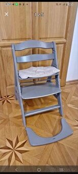 Rostoucí jídelní židlička dětská dřevěná