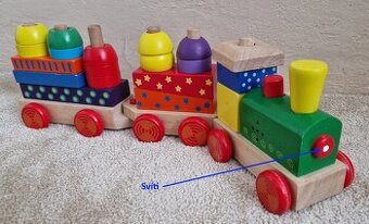 Dřevěný vláček