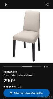 Potahy na židle IKEA
