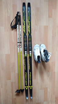 Dětské běžky Fischer 140, boty 39, hůlky 110