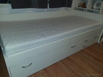 Dětská postel + matrace 90x200