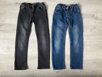Frajerské džíny Takko vel.152, 2ks