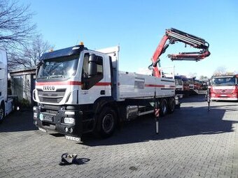 Iveco Stralis 420 - 6x2 – Valník + HR-Fassi F335 – EURO 6