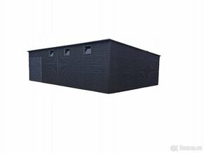 Plechová garáž s jednou vstupní bránou 12x8m.