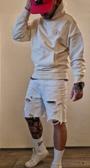 Krémová mikina Siksilk