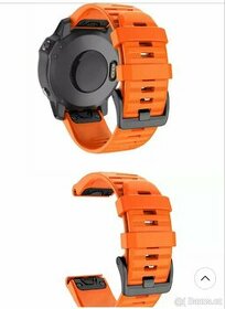 Fenix 5x, 6x, 7x, 8 tah, řemínek, pásek 26mm oranžovy