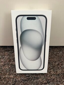 Novy Apple iPhone 15 128gb Black. 2 roky CZ zaruka.