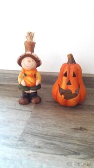 podzimní dekorace,skřítek,lucerna,dýně,Halloween