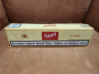 Retro kartón cigaret ŽLUTÉ START, 10 ks