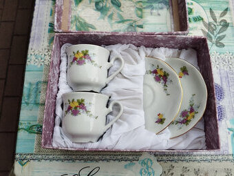 Český porcelán Thun,přátelská souprava na kávu,čaj,nové - 1