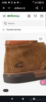 Pánské elegantní boty camel 42
