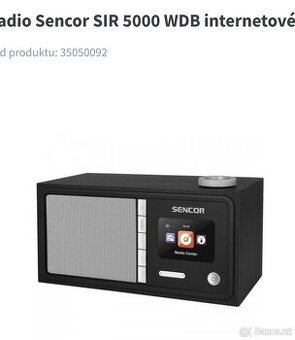 Prodám internetové radio SENCOR