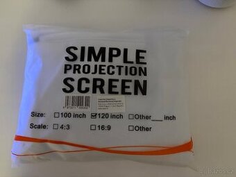 Projekční plátno VANKYO 5A005 120" plátno - nové