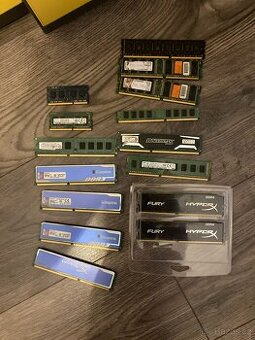 Paměti ram 2GB,4GB,8GB, DDR3, DDR4
