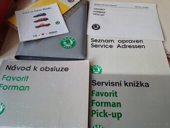Návod k obsluze Škoda 105/120 a Favorit/forman, pickup