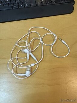 Samsung originální sluchátka bílá - nepoužitá, 3.5mm jack