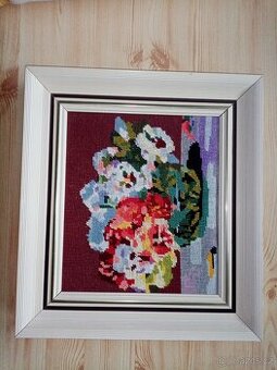 Obrázek ručně vyšívaný
