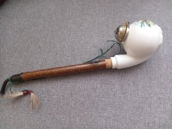 Baňatá fajfka motiv jelen, 35cm, č. 4