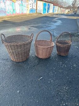 proutěné košíky