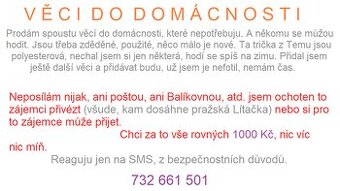 Věci do domácnosti - různé