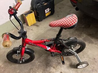 Detske kolo Rock Machine s pomocnými kolecky