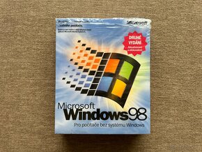 Windows 98 SE (CZ, box včetně cd a diskety)