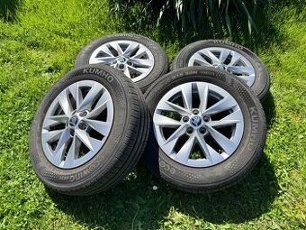 Stříbrná litá kola + letní pneu 185/65 R15 88H