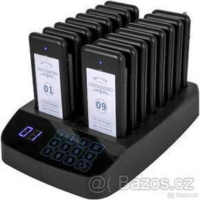 Restaurační pager jednotka + 16 karet
