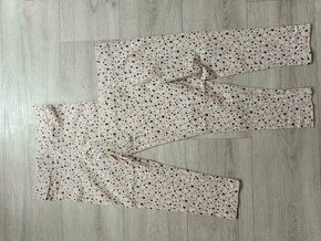 H&M béžové 3/4 legíny vel. 128