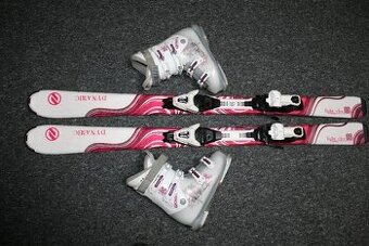 dívčí lyže Dynamic Elve 130 cm , lyžaky Rossignol