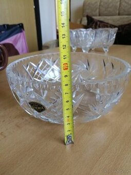 Broušená mísa Bohemia crystal