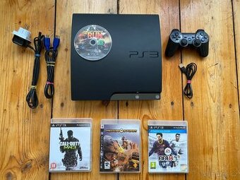 Konzole PS3 PlayStation 3 Slim 4x hra