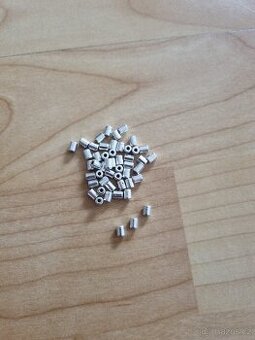 Kovové korálky - tunel hladký - 50 ks