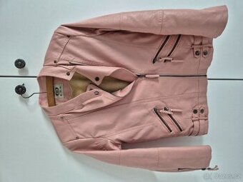 PU dětská bunda s kožíškem vel 150cm