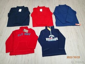 5x nová flísová mikina vel. 122, 134, 146, 158 a 164
