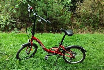 ZÁNOVNÍ LIBERTY Skládací kolo PEGAS 7spd 20" červené
