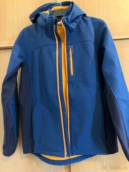 softshell bunda modrá