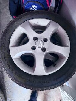 Alu kola s pneu 185/60/r15 4x100 suzuki,toyota